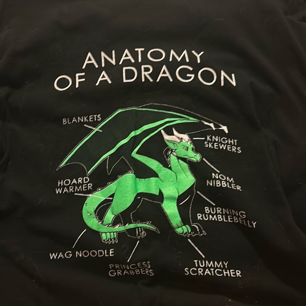 Anatomy of a Dragon Shirt size XL